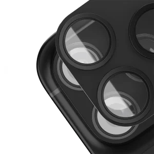 Стъклен протектор за камера Etteri за iPhone 18 Pro, черен 3