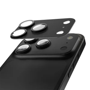 Стъклен протектор за камера Etteri за iPhone 18 Pro, черен 4