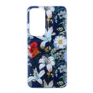 Силиконов калъф Glow Glam за Samsung Galaxy S25, син 3