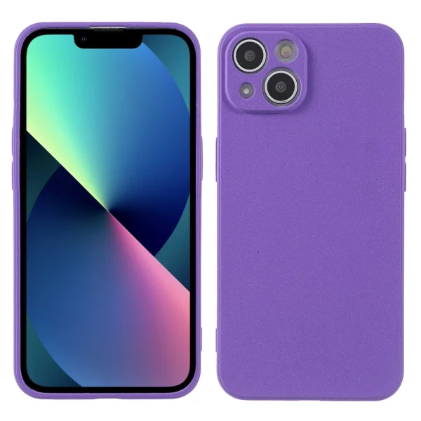 Матиран Силиконов Калъф Matte Wear-Resistant за iPhone 13 mini, Лилав 2