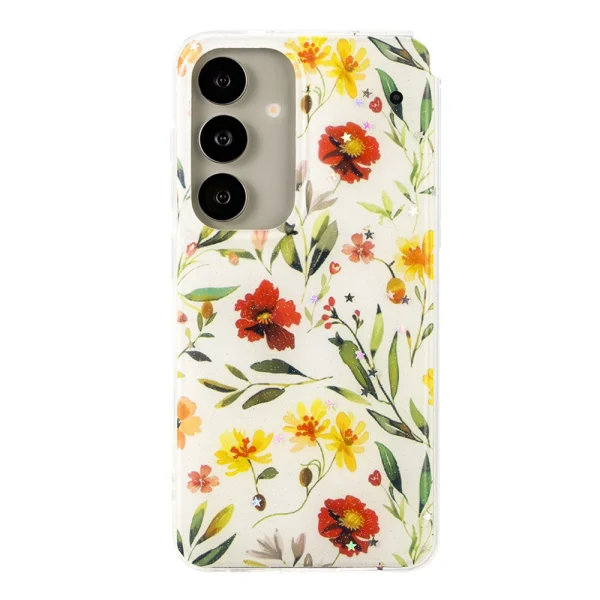 Glow Glam Silicone Case for Samsung Galaxy S25, white 2