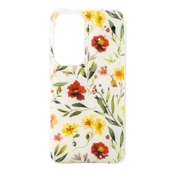 Glow Glam Silicone Case for Samsung Galaxy S25, white 3