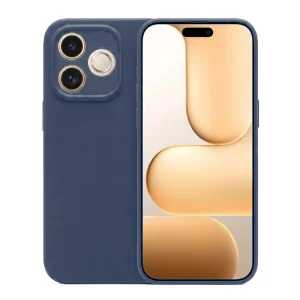 Силиконов калъф Matte за Honor 600 Lite, тъмно син