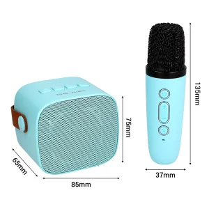 Portable speaker Blavec Bluetooth WS-07 Karaoke Party ,5W, 2 microfone, blue 3