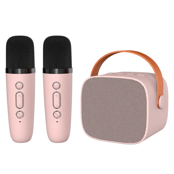 Преносима колонка Blavec Bluetooth WS-07 Karaoke Party ,5W, 2 microfone, розов 1