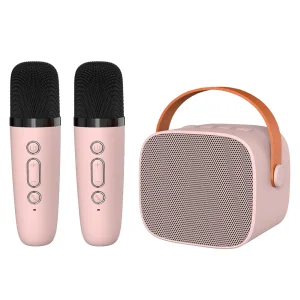 Преносима колонка Blavec Bluetooth WS-07 Karaoke Party ,5W, 2 microfone, розов