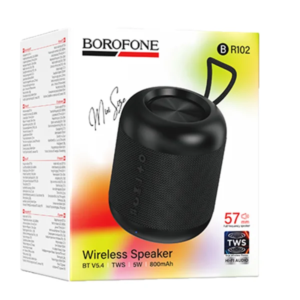 Portable Speaker Borophone Bluetooth BR102 - Gratificado, black 4