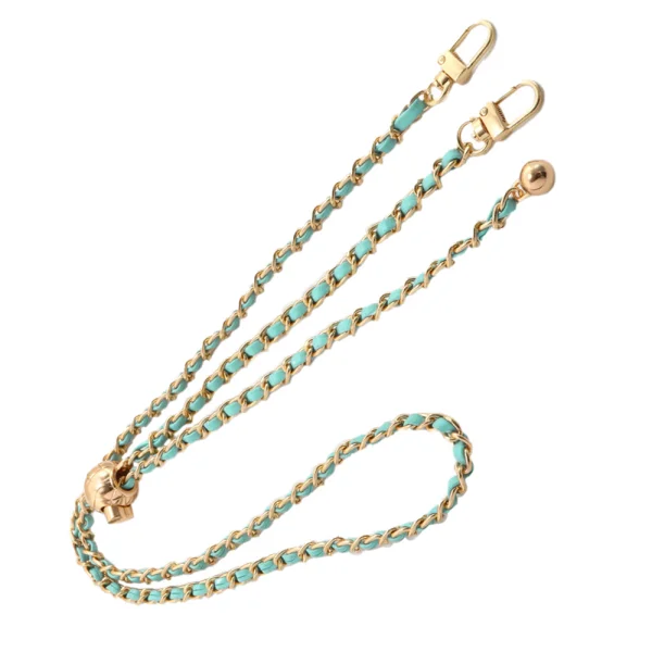 Universal phone strap G-14 - light blue / gold 2