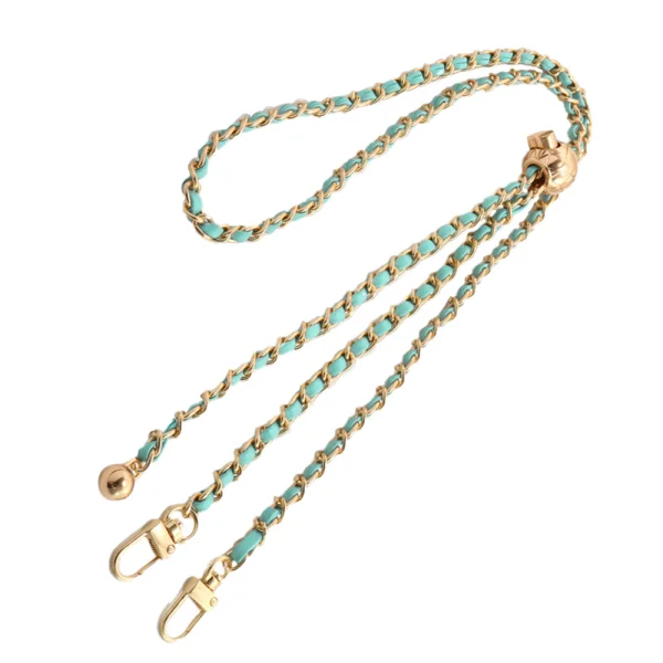 Universal phone strap G-14 - light blue / gold 3