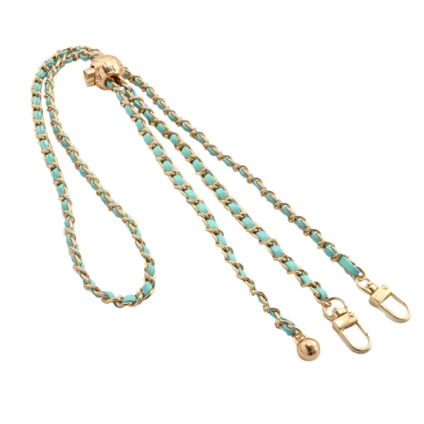 Universal phone strap G-14 - light blue / gold 1
