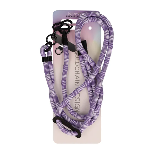 Universal phone strap GC - M2-114, purple/white 2