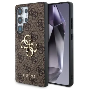 Калъф GUESS, PU 4G Metal Logo за Samsung Galaxy S25 Ultra, GUHCS25L4GMGBR, Кафяв