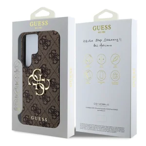 Калъф GUESS, PU 4G Metal Logo за Samsung Galaxy S25 Ultra, GUHCS25L4GMGBR, Кафяв 5