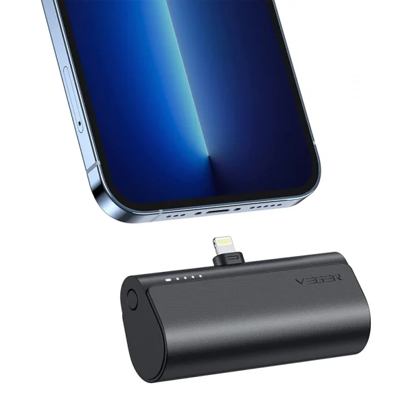Универсална външна батерия Veger W0556P PlugOn 5000mah lightning PD 20W, черен 2