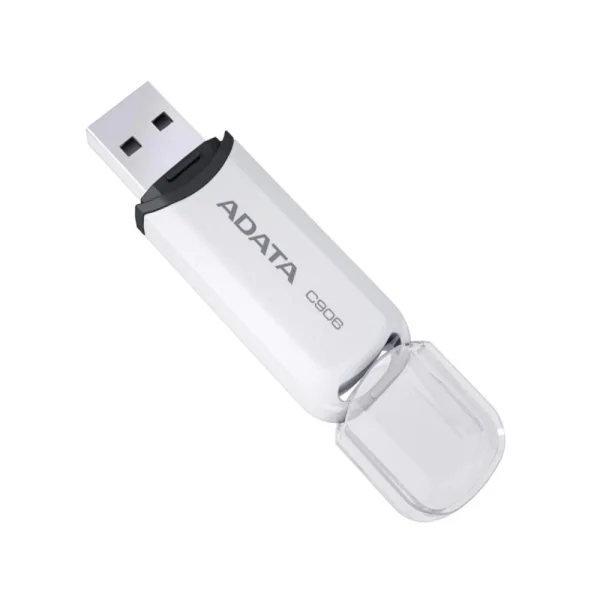 Флаш памет Adata 32GB, USB, C906, бял 2