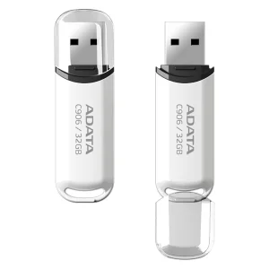 Флаш памет Adata 32GB, USB, C906, бял