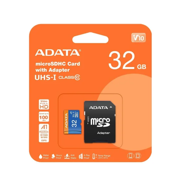 Карта памет 32GB ADATA MicroSDHC, UHS-I, CLASS 10 3