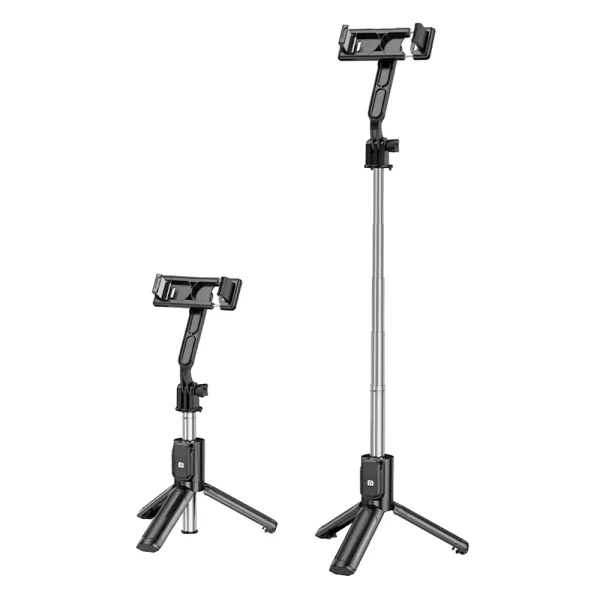 Селфи стик с трипод BOROFONE BY14 Graceful Bluetooth + Tripod (remote control), черен 2
