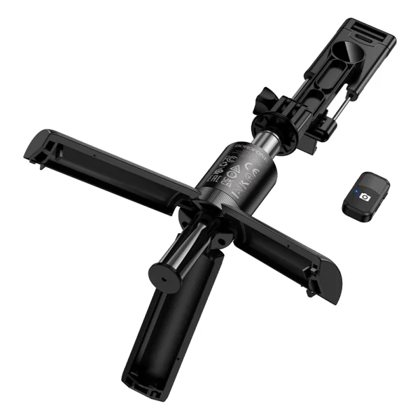 Селфи стик с трипод BOROFONE BY14 Graceful Bluetooth + Tripod (remote control), черен 6