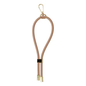 Universal phone strap GSN-1 Short Silikone, beige 3