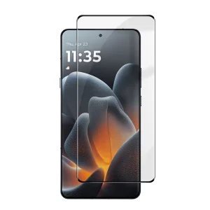 Стъклен протектор HD Full за Motorola Signature 5G / Moto X70 Air Pro 5G, черен