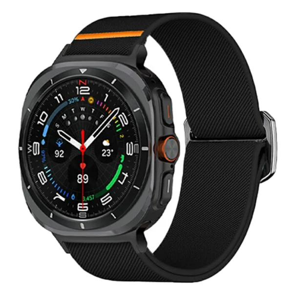 Silicone strap for Samsung Galaxy Watch Ultra 47mm, black 1