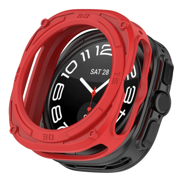 Силиконов протектор за Samsung Galaxy Watch Ultra 47mm, червен 2
