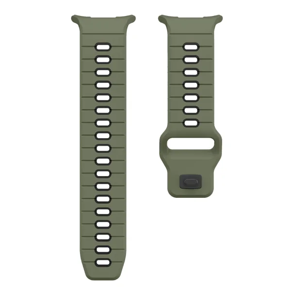 Силиконова каишка Band за Samsung Galaxy Watch Ultra 47mm, зелен-черен 5