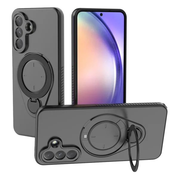 Shockproof case Rotating Kickstand for Samsung Galaxy A57 5G, black 2