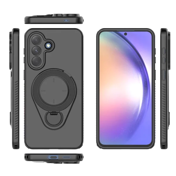 Shockproof case Rotating Kickstand for Samsung Galaxy A57 5G, black 3