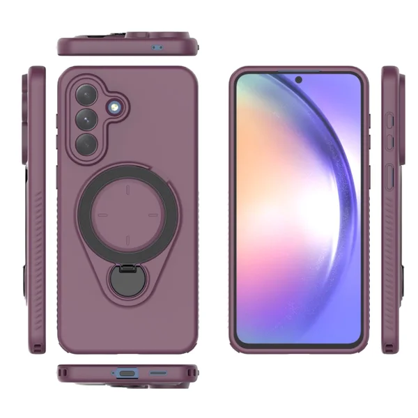 Shockproof case Rotating Kickstand for Samsung Galaxy A57 5G, purple 3
