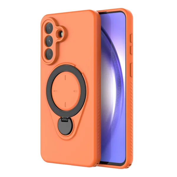 Удароустойчив калъф Rotating Kickstand за Samsung Galaxy A57 5G, оранжев 2