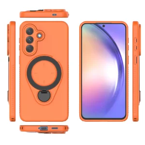 Удароустойчив калъф Rotating Kickstand за Samsung Galaxy A57 5G, оранжев 3