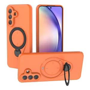 Удароустойчив калъф Rotating Kickstand за Samsung Galaxy A57 5G, оранжев
