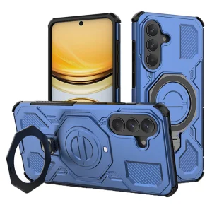 Удароустойчив калъф Rotating Metal Kickstand за Samsung Galaxy A57 5G, син