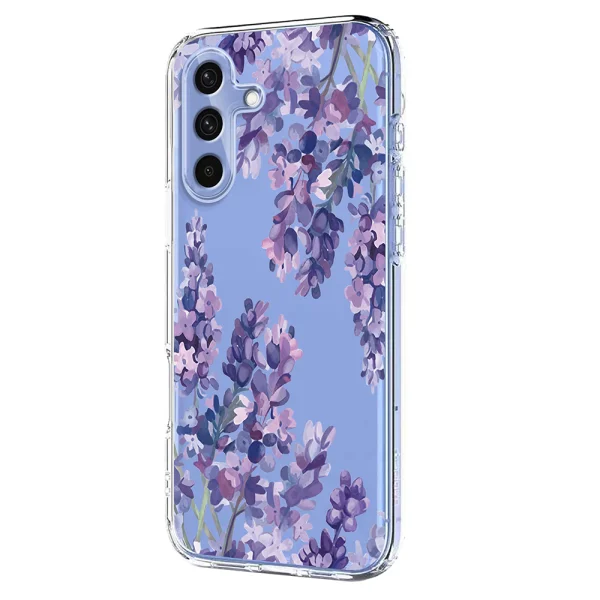 Силиконов калъф Pattern Printing за Samsung Galaxy A57 5G, лилави цветя 2