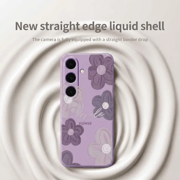 Калъф Printing Straight за Samsung Galaxy A57 5G, лилав 3