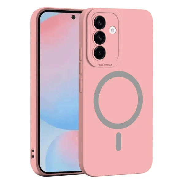 Magnetic Solid Color case for Samsung Galaxy A57 5G, pink 1