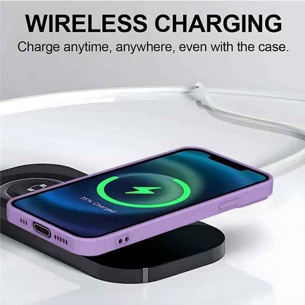 Magnetic Solid Color case for Samsung Galaxy A57 5G, purple 3