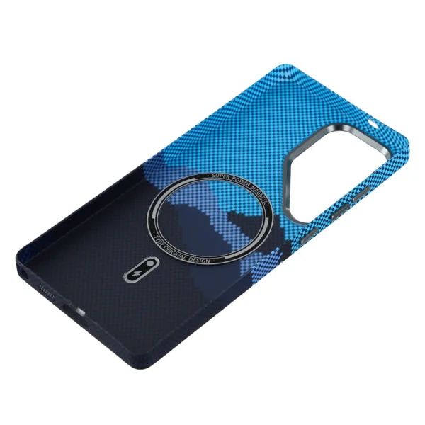 Magnetic Metal Frame case for Samsung Galaxy S26 Ultra, blue 5