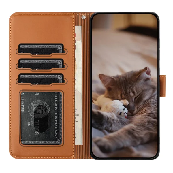 Калъф тефтер Wrist Strap за Samsung Galaxy S26 Ultra, кафяв 5
