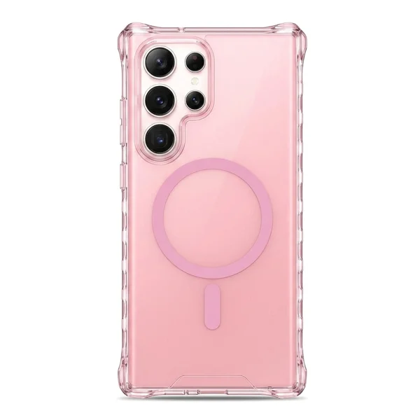 Wavy Magnetic Case for Samsung Galaxy S26 Ultra, pink 1