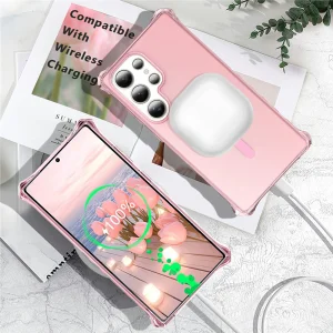 Wavy Magnetic Case for Samsung Galaxy S26 Ultra, pink 3