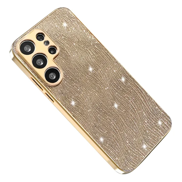 Калъф Ripple Texture за Samsung Galaxy S26 Ultra, златен 2