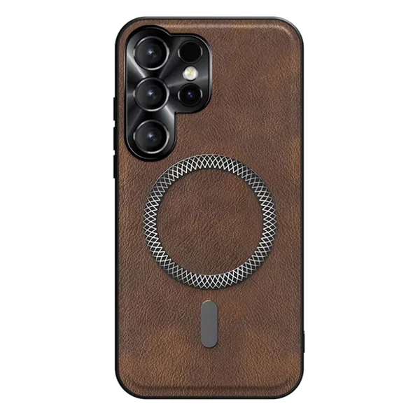 Калъф MagSF Metal Lens Frame за Samsung Galaxy S26 Ultra, кафяв 1