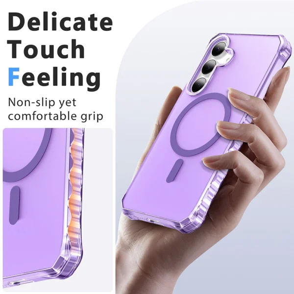 Калъф Wavy Magnetic за Samsung Galaxy S26, лилав 4