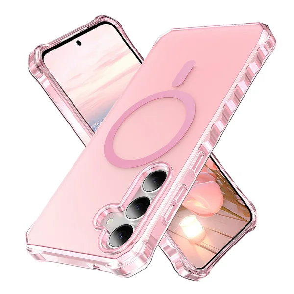 Калъф Wavy Magnetic за Samsung Galaxy S26, розов 2