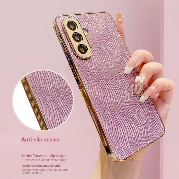 Ripple Texture Case for Samsung Galaxy S26, pink 3