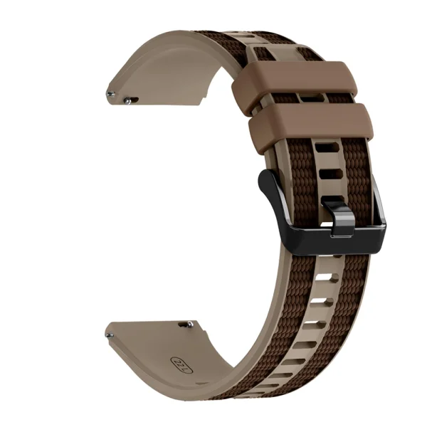22mm Silicone Strap for Huawei Watch GT 6/6 Pro/5/5 Pro 46mm, brown 3