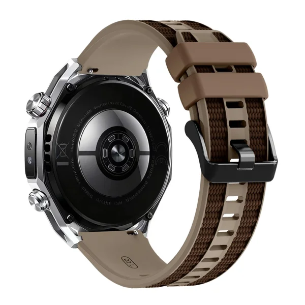 22mm Silicone Strap for Huawei Watch GT 6/6 Pro/5/5 Pro 46mm, brown 2